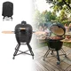 Ceramiczny grill kamado inSPORTline Pyrexo 24"∙ wbudowany termometr ∙ bambusowe półki boczne ∙ kółka transportowe ∙ pokrowiec ochronny