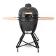 Ceramiczny grill kamado inSPORTline Pyrexo 21 ∙ bambusowe półki boczne ∙ zintegrowany termometr ∙ kółka transportowe