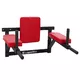 Drążek do ćwiczeń montowany do ściany inSPORTline RK120 - Szary - Czerwony