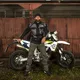 Męskie spodnie motocyklowe W-TEC Shoota - Oliwkowa zieleń