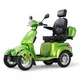 Czterokołowy skuter-wózek elektryczny inSPORTline Antun ∙ 1000 W ∙ zasięg do 50 km ∙ nośność 150 kg - Czarny - Zielony
