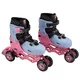 Regulowane rolki / wrotki / łyżwy 4w1 inSPORTline Fourtuna ∙ ABEC-7 ∙ unisex ∙ MicroLock ∙ AdjusTouch ∙ Safety Ankle