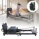 Reformer do pilatesu inSPORTline Comfolder EVO ∙ składany ∙ nośność 150 kg ∙ rama aluminiowa ∙ box w zestawie - Beżowy - Antracyt