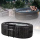 Basen pompowany / jacuzzi inSPORTline Voytano z hydromasażerm ∙ dla 2 osób ∙ 100 dysz hydromasażu ∙ podgrzewanie do 40°C ∙ filtr 1400 l/h - Czarno-złoty - Czarno-złoty