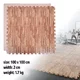 Mata tatami puzzle inSPORTline ZemalPro 100x100 cm ∙ grubość 2 cm ∙ amortyzacja wstrząsów ∙ system łączenia puzzle ∙ ochrona podłogi - motyw trawnika - motyw drewna