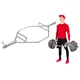 Gryf olimpijski Hex inSPORTline Hexlif 140cm/50mm ∙ do martwego ciągu ∙ waga 21,8 kg ∙ nośność 200 kg ∙ z zaciskami