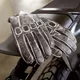 Skórzane rękawice motocyklowe W-TEC Rifteur - Czarny