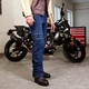 Męskie jeansy motocyklowe W-TEC Biterillo Evo ∙ ochraniacze ∙ wzmocnienia aramidowe ∙ wentylacja na udach ∙ elastyczny denim