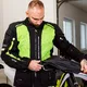 Męska kurtka motocyklowa W-TEC Aircross - Czarno-złoty