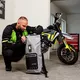 Męska kurtka motocyklowa W-TEC Aircross - Czarno-złoty