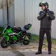 Kask motocyklowy szczękowy W-TEC Vexamo z blendą - Czarno-zielony