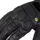 Męskie skórzane rękawice motocyklowe W-TEC Cherton - Czarny