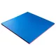 Mata puzzle fitness tatami na podłogę ochronna inSPORTline Malmeida 100x100x4 cm - czerwono-niebieski, wzór słomkowy