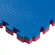 Mata puzzle fitness tatami na podłogę ochronna inSPORTline Malmeida 100x100x4 cm - czerwono-niebieski, wzór słomkowy
