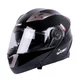 Kask motocyklowy z blendą Flip-Up W-TEC Pezzon - biało-brązowy