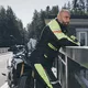 Męska kurtka motocyklowa W-TEC Ventura - Czarny-fluo żółty