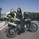 Damskie spodnie motocyklowe W-TEC Spirital Lady - Czarny-fluo żółty
