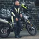 Męskie spodnie motocyklowe W-TEC Spirital - Czarny-fluo żółty