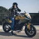 Damskie dżinsy motocyklowe W-TEC Ekscita - Niebieski