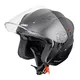 Kask motocyklowy otwarty z blendą W-TEC Putta - czarno-brązowy