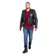Skórzana kurtka motocyklowe W-TEC Black Heart Perfectis - OUTLET - Czarny