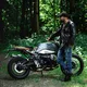 Skórzana kurtka motocyklowe W-TEC Black Heart Perfectis - OUTLET - Czarny