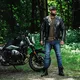 Skórzana kurtka motocyklowe W-TEC Black Heart Perfectis - OUTLET - Czarny