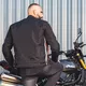 Męska kurtka motocyklowa W-TEC Jawo - czarny z czerwono-białym paskiem