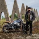 Skórzano-dżinsowa kurtka motocyklowa W-TEC Metalgy - Czarny