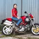 Damskie jeansowe spodnie motocyklowe W-TEC Lustipa - Niebieski