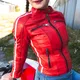 Damska skórzana kurtka motocyklowa W-TEC Umana - Czerwony