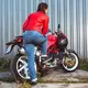 Damskie jeansowe spodnie motocyklowe W-TEC Lustipa - Niebieski