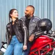 Damska skórzana kurtka motocyklowa W-TEC Sheawen Lady Black - Czarny