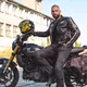 Męskie spodnie jeansy motocyklowe W-TEC Alfred CE - Szary