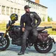 Męska skórzana kurtka motocyklowa W-TEC Black Heart Wings Leather Jacket - Czarny
