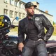Męska skórzana kurtka motocyklowa W-TEC Black Heart Wings Leather Jacket - Czarny