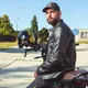 Męska skórzana kurtka motocyklowa W-TEC Black Heart Wings Leather Jacket - Czarny