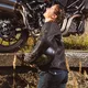 Damskie jeansowe spodnie motocyklowe W-TEC Bolftyna - Niebieski-czarny