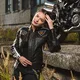 Damska skórzana kurtka motocyklowa W-TEC Sheawen Lady Black - Czarny