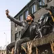 Męskie spodnie motocyklowe W-TEC Shoota - Oliwkowa zieleń