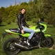 Damska skórzana kurtka motocyklowa W-TEC Corallia - Czarny