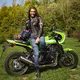 Damskie dżinsy motocyklowe W-TEC Ekscita - Niebieski