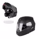 Kask motocyklowy szczękowy W-TEC Vexamo PP z Pinlockiem - Biały - Matt.czarny