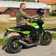 Kask motocyklowy otwarty W-TEC V586 NV z blendą - Czarny