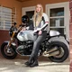 Damska kurtka motocyklowa W-TEC Lucina - szaro-kremowa biel