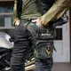 Męskie spodnie dżinsy motocyklowe W-TEC Leonard - Czarny