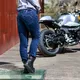 Damskie dżinsy motocyklowe W-TEC Alfreda CE - Niebieski