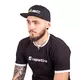 Czapka z płaskim daszkiem W-TEC Russjack - Czarny z zielono-białym logo
