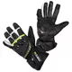 Rękawice motocyklowe W-TEC Evolation - Czarno-biały fluo - Czarno-biały fluo
