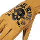 Skórzane rękawice motocyklowe W-TEC Black Heart Skull Gloves - camel